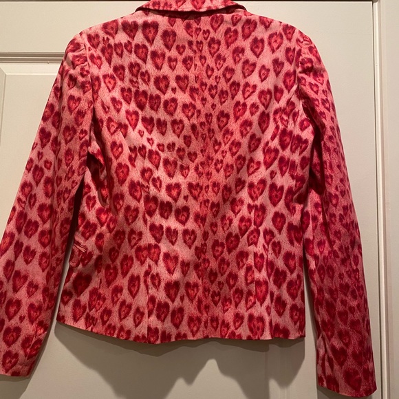 MOSCHINO VINTAGE HEART BLAZER VINTAGE PINK Size-10 Italian 44 - Picture 6 of 6